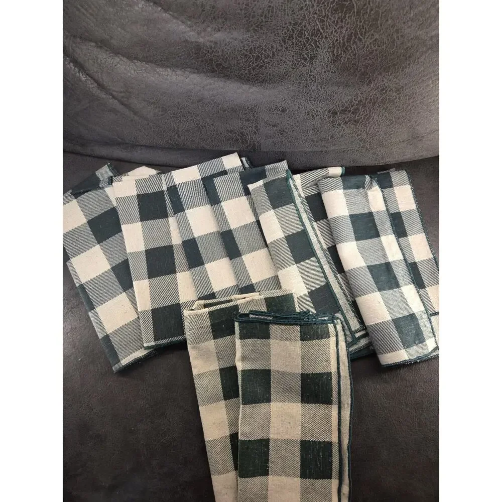 39pc Cloth Napkin Lot Table Linens Cotton Polyester Floral Plaid Ruffle Mixed...